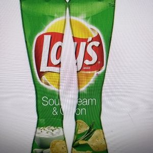 New Pair of 3D design Lay's 6-12 Socks